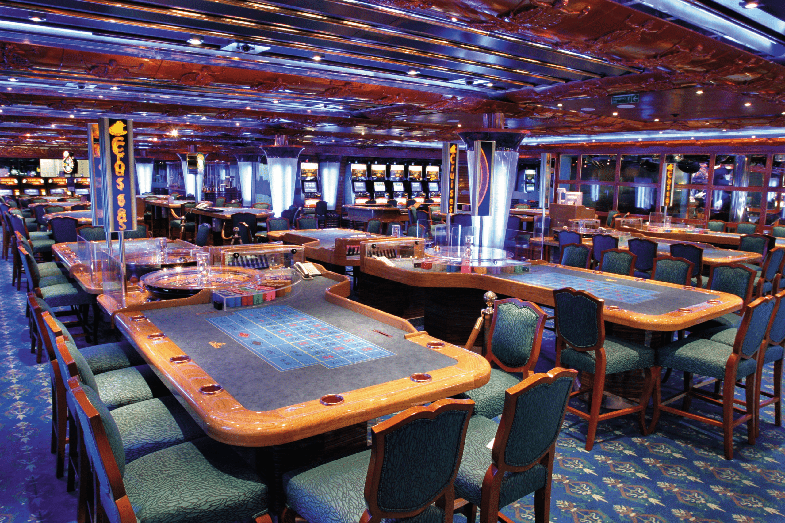 Casino aan boord van Costa Fortuna een cruiseschip van Costa Cruises