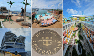 Icon of the seas - royal caribbean cruise line - central park - activiteiten - zwembad - golfbaan