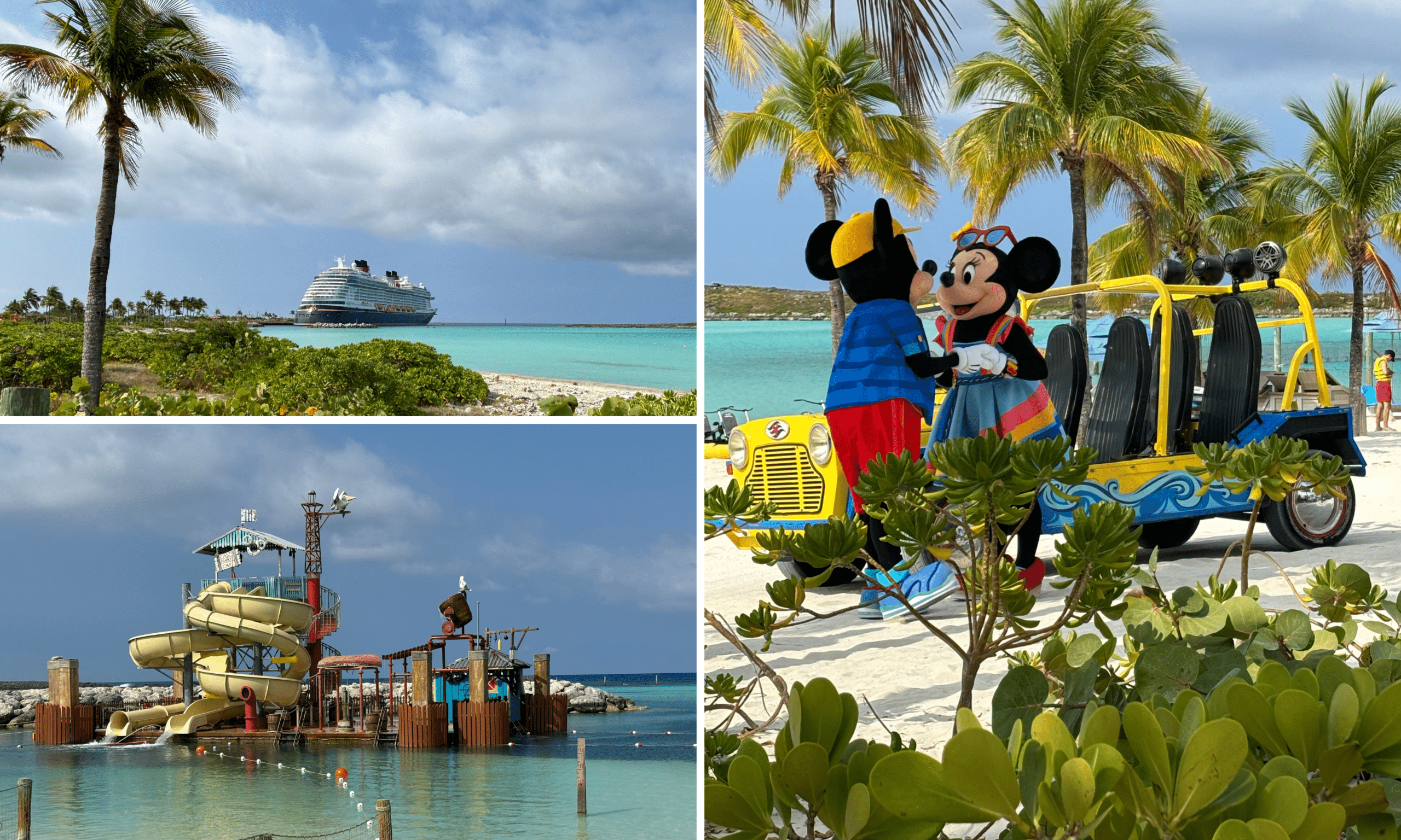 Disney Wish foto's - Castaway Cay - cruiseschip - mickey en minnie mouse